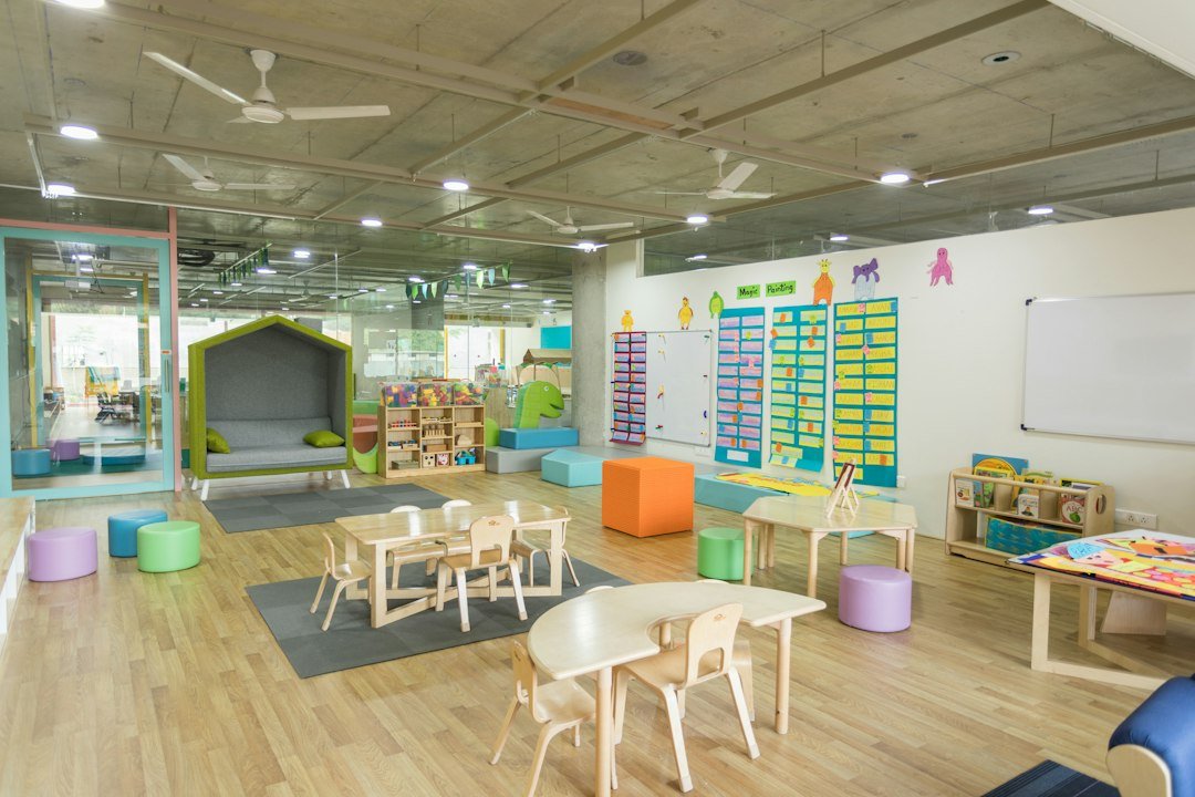Interior view of a children's nursery room